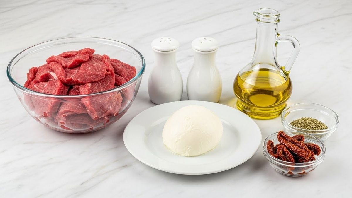 Как создать праздничный говяжий рулет с вялеными томатами