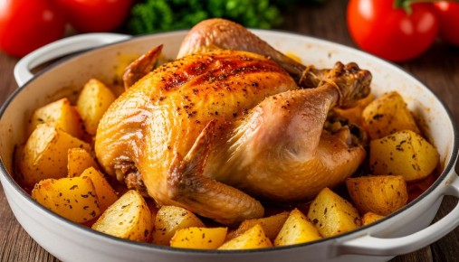 Курица с картофелем: вкусное блюдо для любого праздника