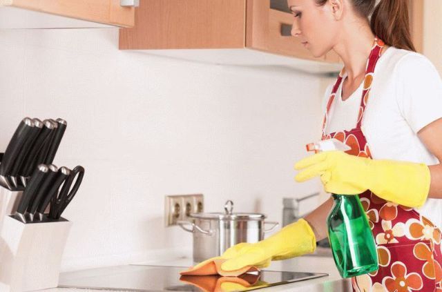 Уксус как лучший помощник в борьбе с кухонным жиром