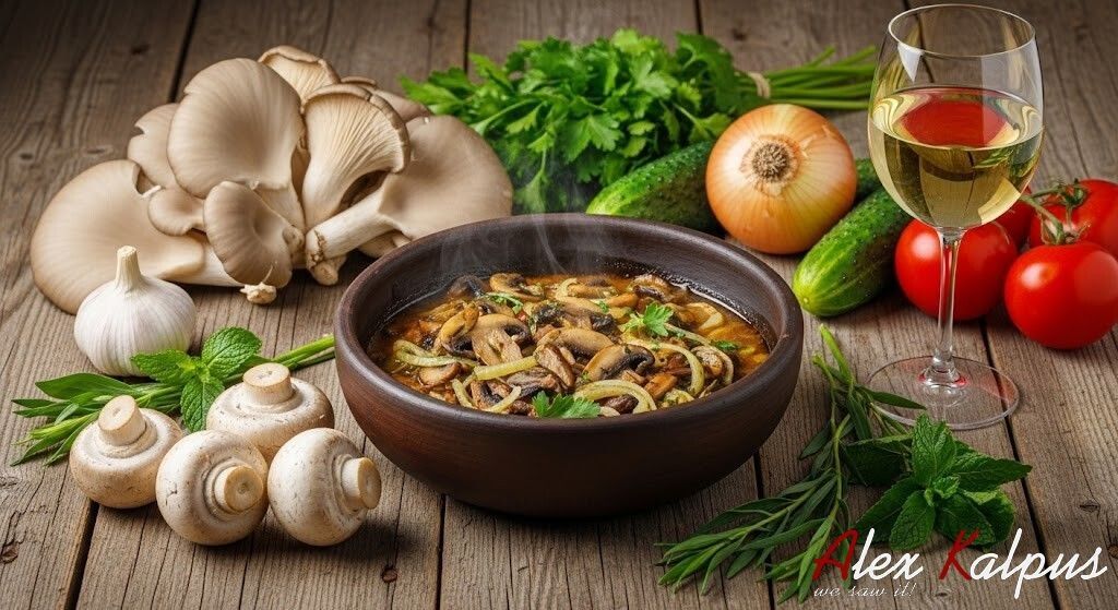 Тушёные грибы по-грузински: уникальный вкус горных лесов