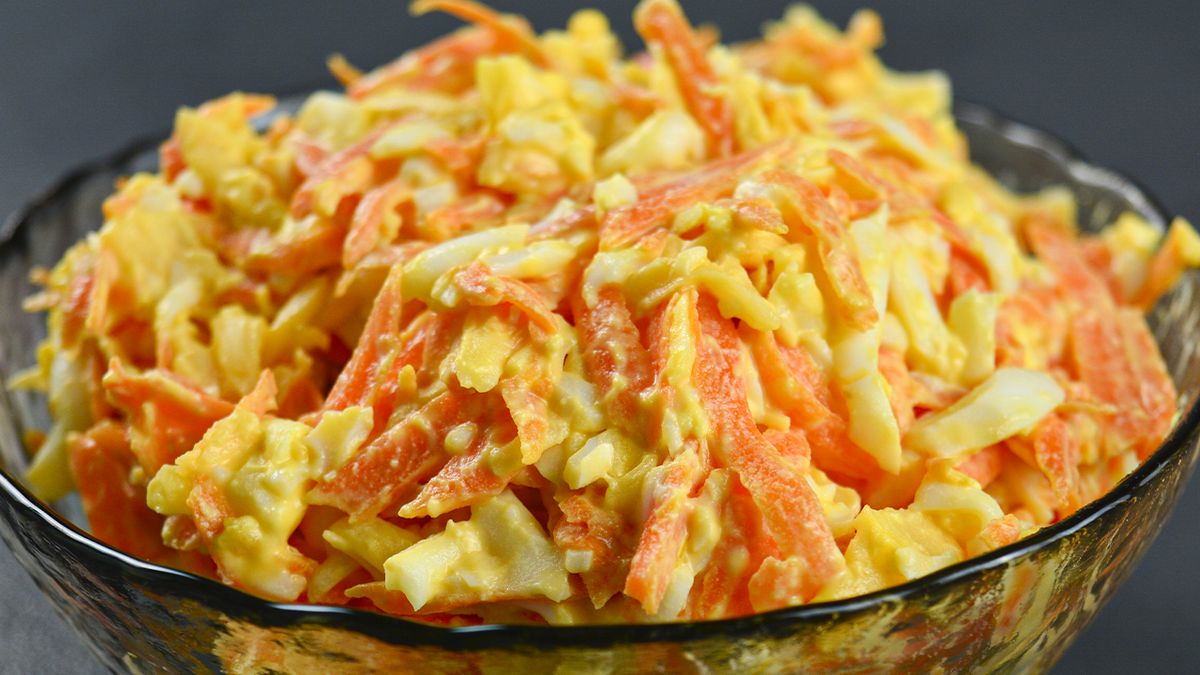 Нежный морковный салат, который украсит ваш стол в любое время