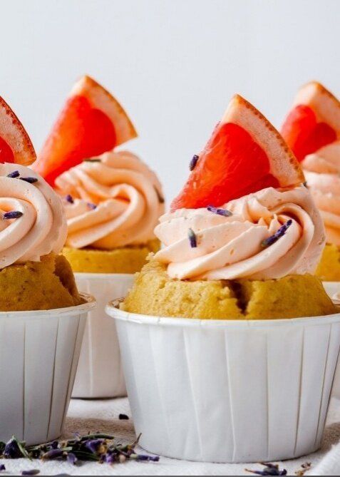 Кулинарный шедевр: Необычные грейпфрутовые капкейки с лавандовым ароматом