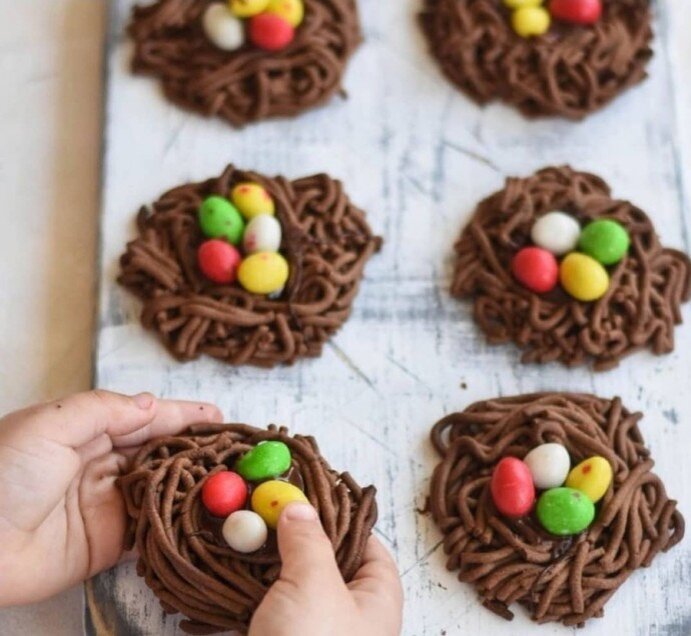 Пасхальное печенье "Гнезда"