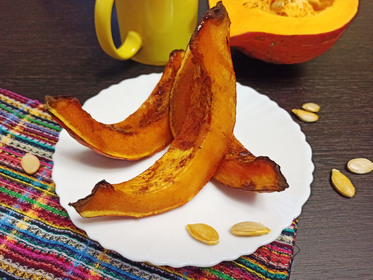 Тыква в духовке с медом и корицей для гурманов