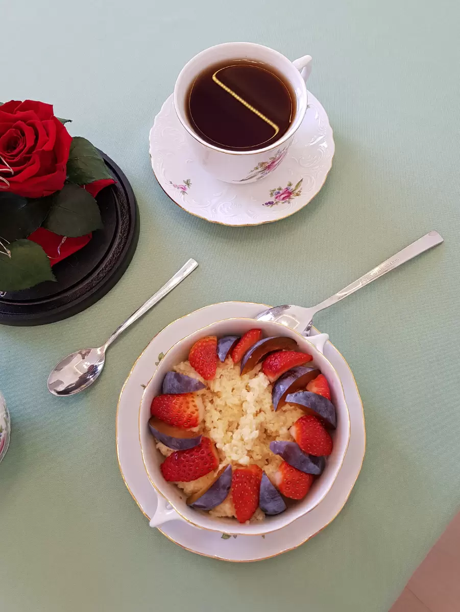 Пшеничная каша на молоке